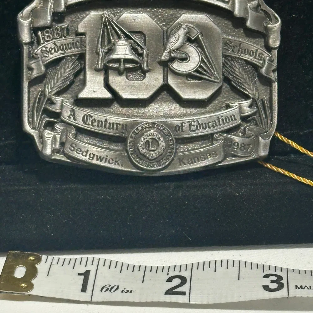 Vintage 1987 Sedgwick KS Fall Festival Centennial Belt Buckle Limited Ed 500